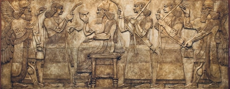 рельефы древней месопотамии