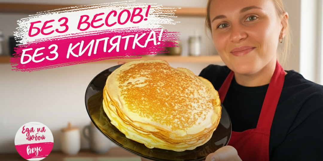 Секрет правила «3 на 3»: Как печь идеальные кружевные блины без весов и кипятка