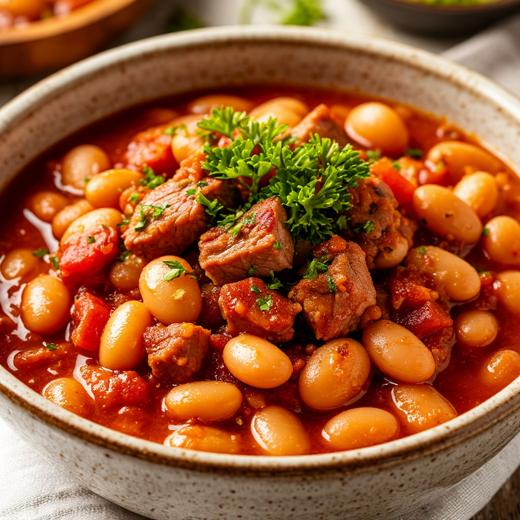 СВИНИНА С ФАСОЛЬЮ