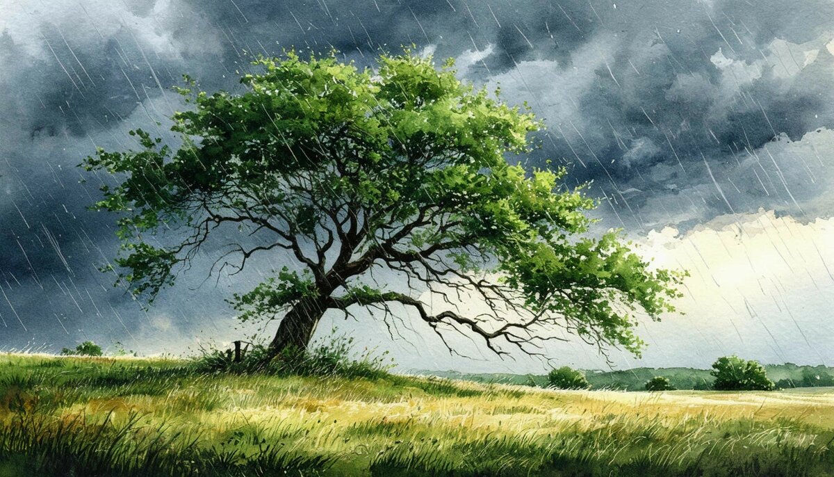 Когда на тебя обрушивается ливень требований с двух сторон, помни: твоя задача — не остановить дождь, а не сломаться. А для этого нужно опереться на свой ствол и вспомнить про корни.