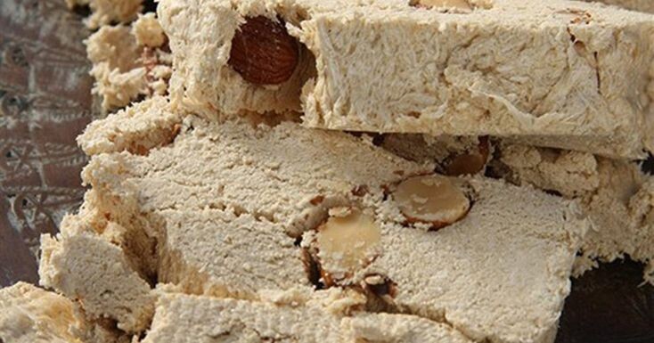 Фотография взята в открытом доступе интернета: турецкая халва пишмание с орехами