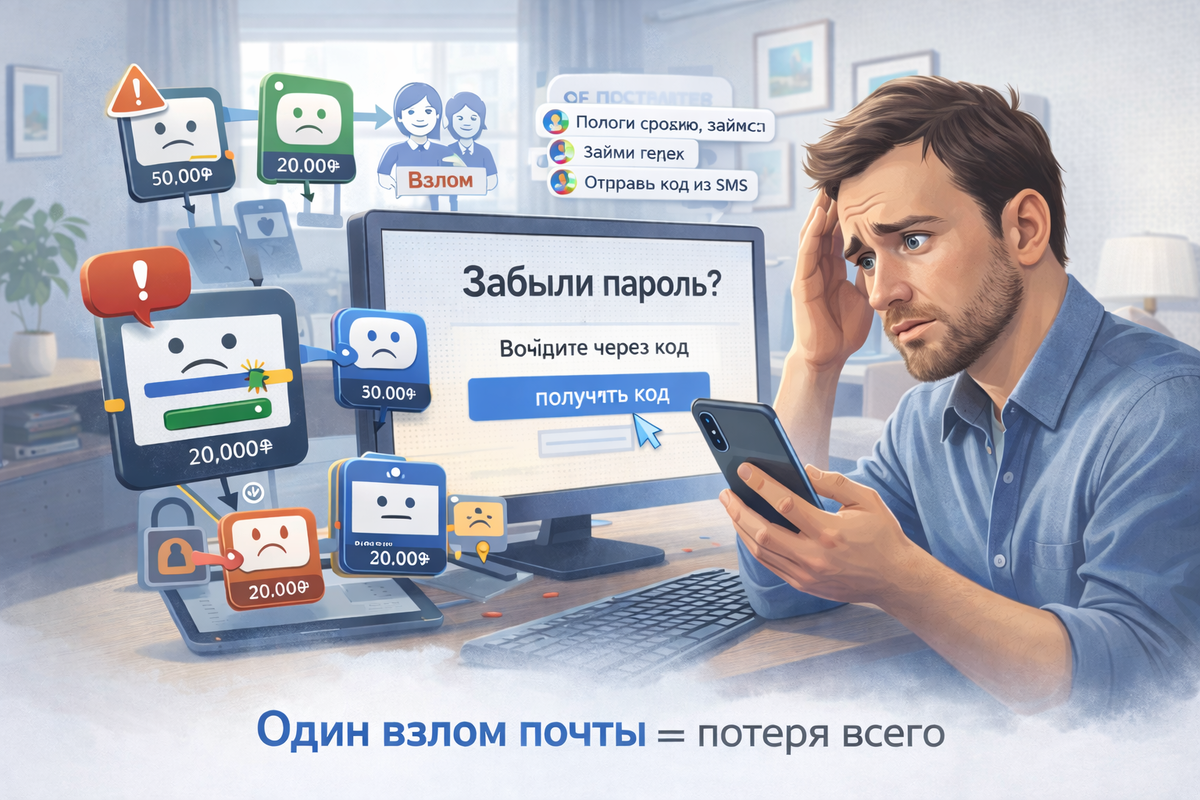 Киберриски начинаются не с «секретов», а с доступа к вашим аккаунтам, деньгам и контактам