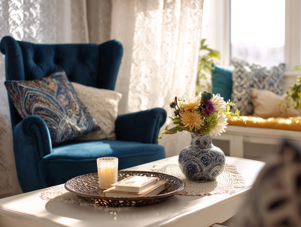 Резной деревянный поднос-блюдо