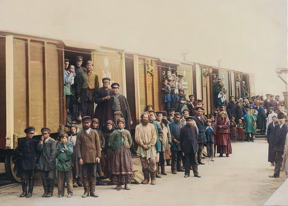 Переселение крестьян в Сибирь. Фото из интернета.