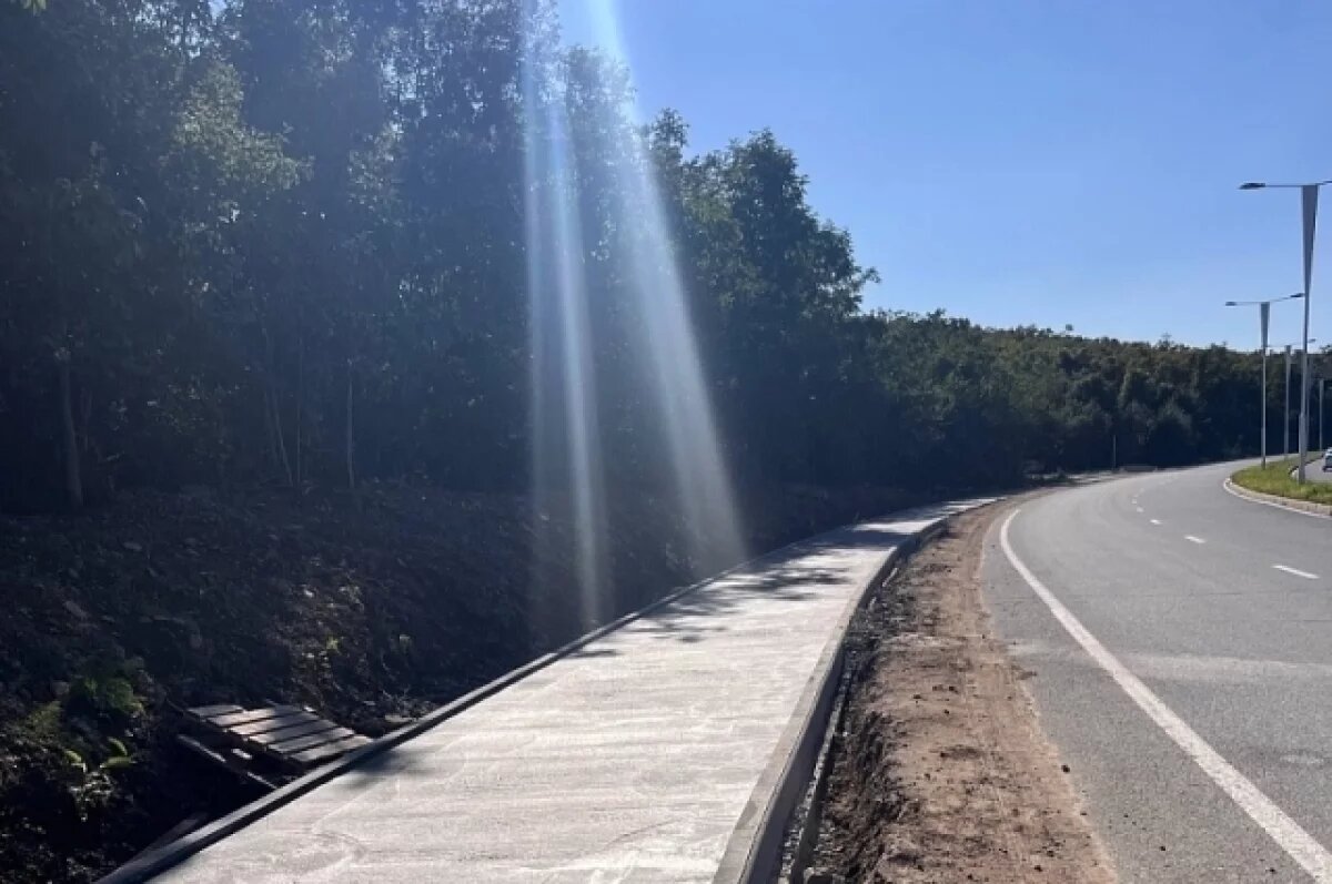    Продолжается строительство второй очереди велодорожки «От косы до косы»