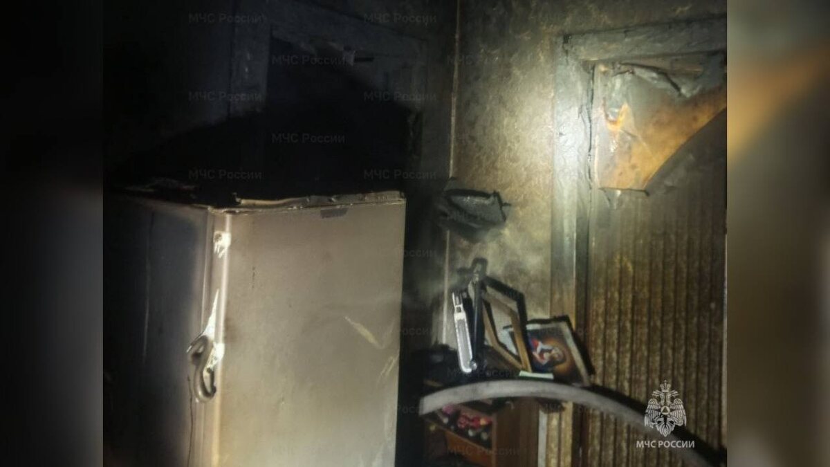    Женщина погибла при пожаре в Курской области