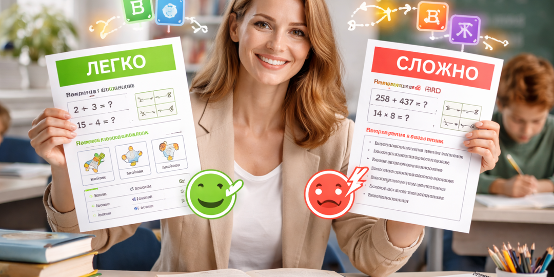 Как адаптировать задания для сильных и слабых учеников: шаблоны для математики и русского