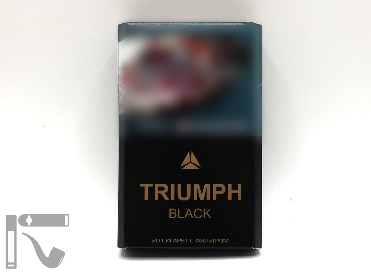 Сигареты Triumph Black. Фото: © канал "Уголок Курильщика"