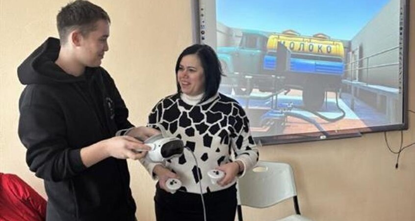    Виртуальное производство творога и сыра, первое в области: в колледже Пинска открыли VR-лабораторию