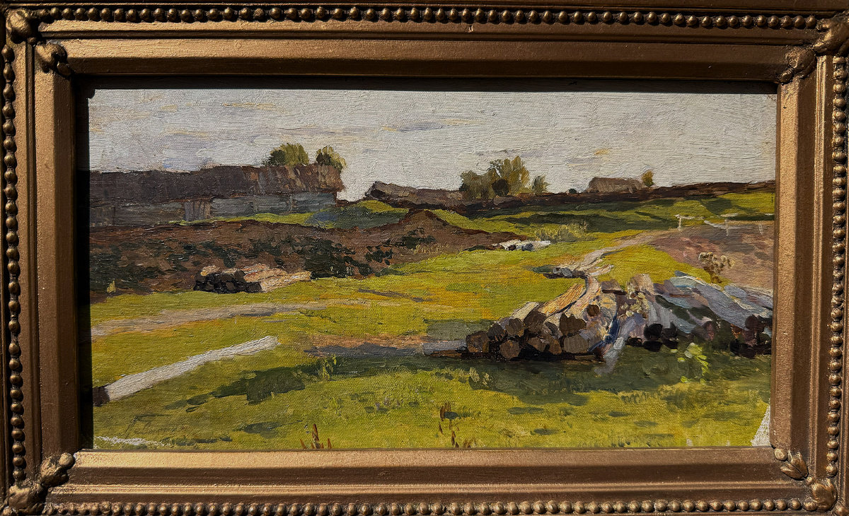 Солнечный день. Дорога у деревни. 1880-е годы. Собрание А.Н. Жилина