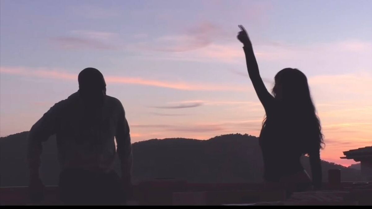    Канье Уэст и Бьянка Цензори. Фото: @biancacensori ( Instagram*)