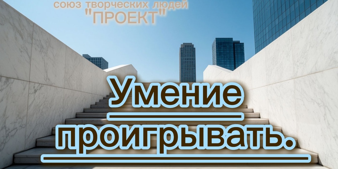 Умение проигрывать.