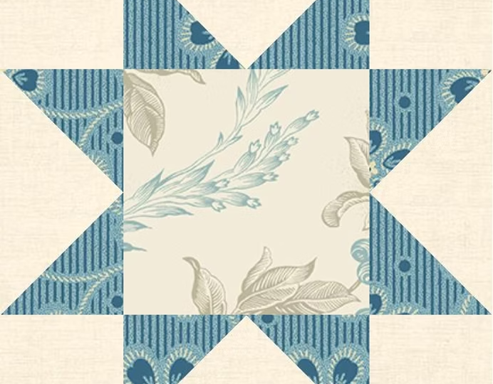 Блок №1 «Праздничное одеяло 2024» от Эдиты Ситар