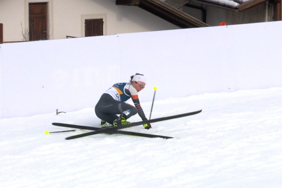    Роковое падение Дарьи Непряевой. Фото: Okko Спорт
