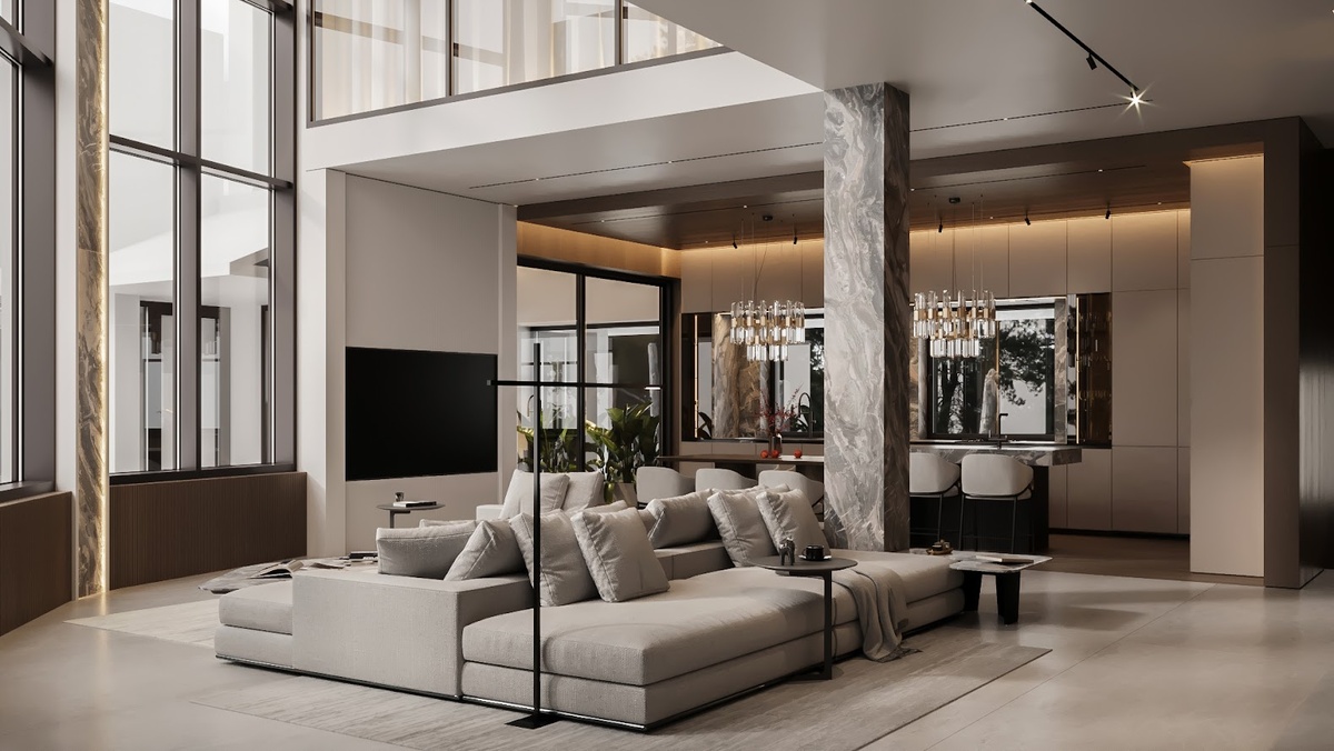 Пример реализованного интерьера по дизайн-проекту, работа студии VPROEKTE