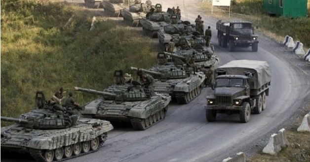 Колонна вторжения ВС РФ, рандомная картинка Яндекса