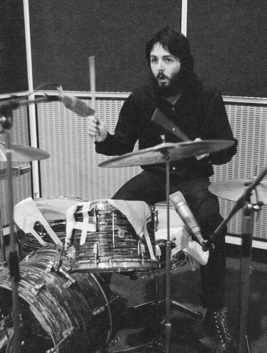 1970, февраль. Запись Maybe I’m Amazed в EMI Studios, Abbey Road, Студия 2. Фото Линды