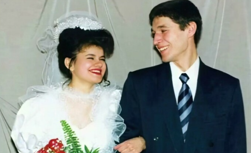 Юная Ирина с первым мужем 