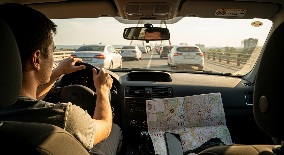 Краснодарский ритм: когда ожидание на мосту становится частью городского исследования.