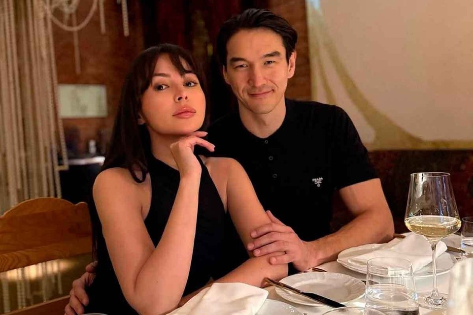    Нурлан Сабуров с женой. Фото: социальные сети.