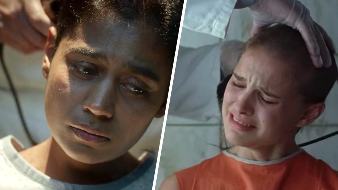    Кадр из сериала «Очень странные дела», реж. Мэтт Даффер, Росс Даффер, Netflix, кадр из фильма «V значит Вендетта», реж. Джеймс Мактиг, Warner Bros., Silver Pictures, Anarchos Productions