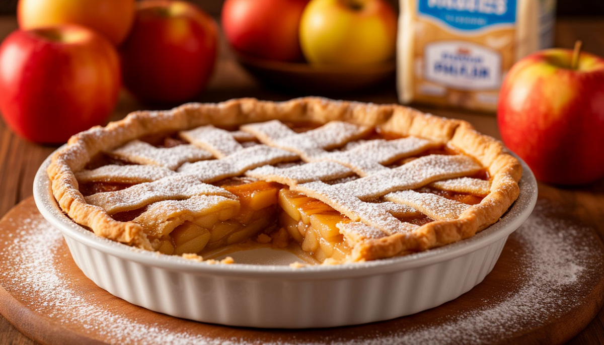 🍎 Французский яблочный пирог по-екатеринбургски: вместо слоёного теста — песочное, вместо корицы — ваниль.  