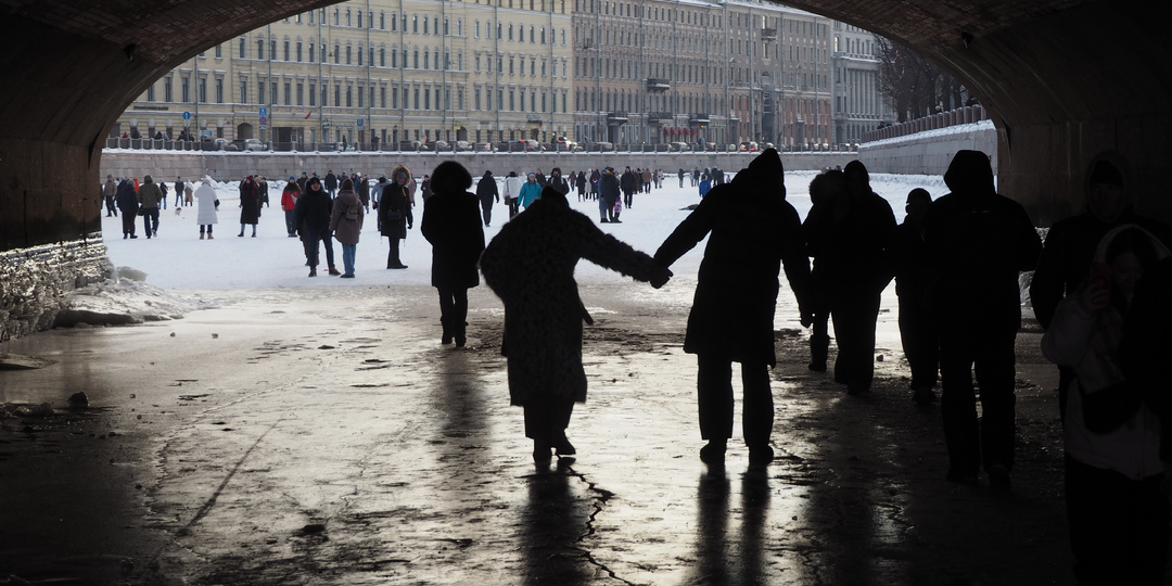 Зимняя прогулка по-петербургски.