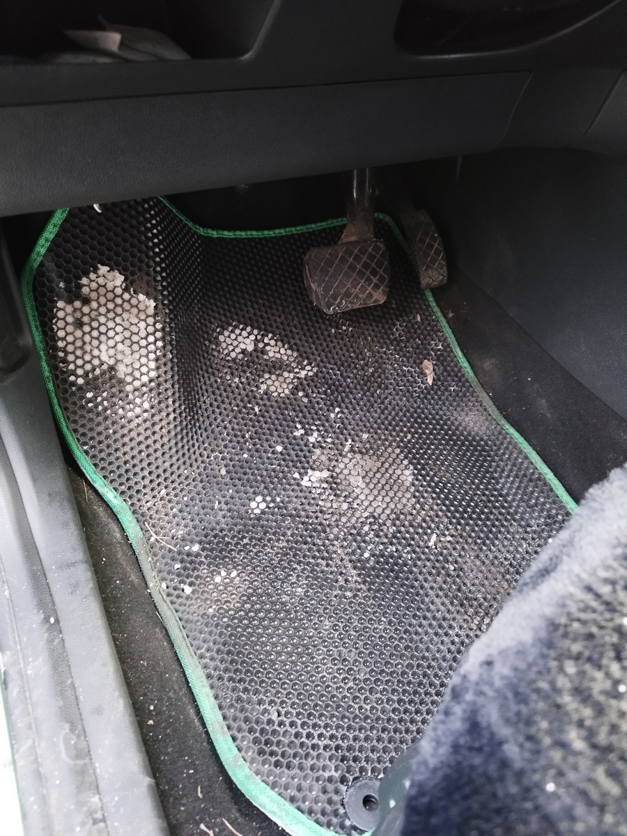 вот такая картина наблюдалась по утрам, пока салон холодный