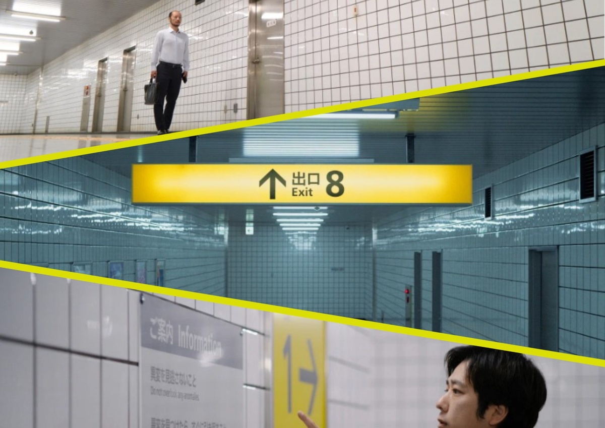 При создании коллажа и оформлении статьи использованы кадры из фильма "Выход 8". Источник: Кинопоиск