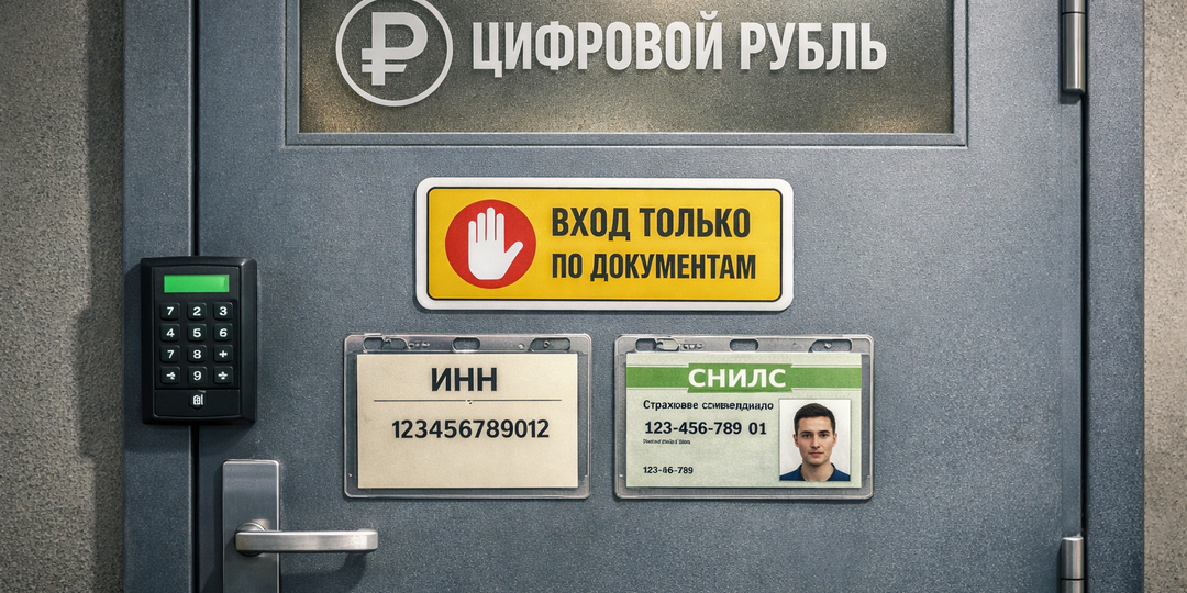 Цифровой рубль: вход по ИНН и СНИЛС
