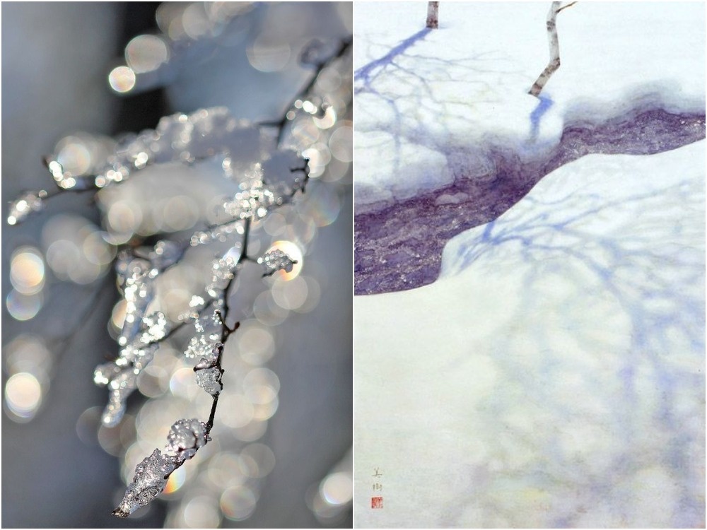 1. Колориты Январь-Февраль движение света. Иллюстрации из открытых источников, коллажи авторские.