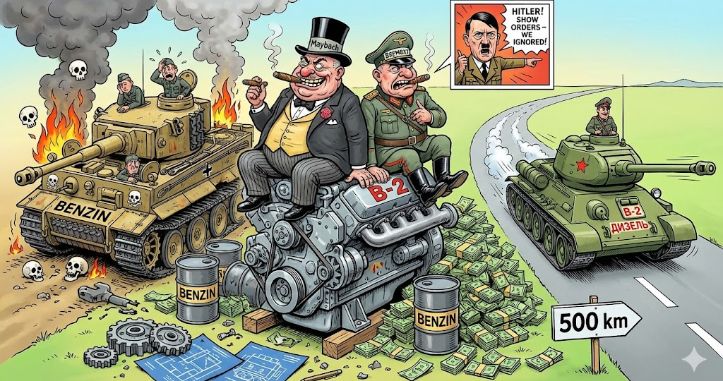 Мифы о тяжёлом топливе: как Maybach и чиновники похоронили немецкий танковый дизель, пока СССР воевал на В-2