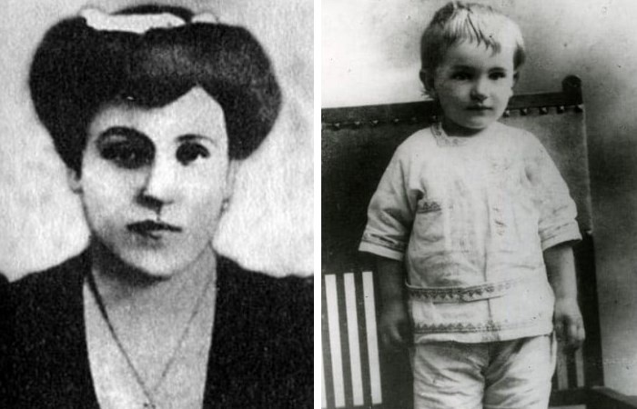 Юрий Андропов в детстве и его мать