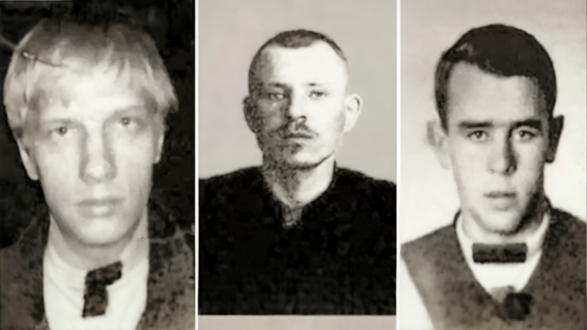 Крайний слева - главарь банды Иван Митин.