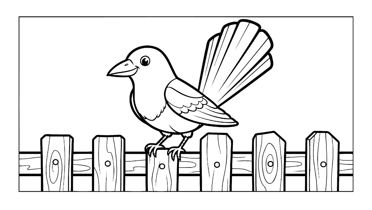 бесплатная раскраска сорока