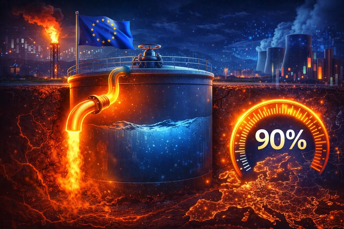 Отбор газа в Европе составил 90% от закачанных летом объемов