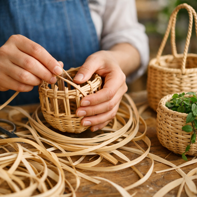    Кашпо из ротанга своими руками Loza