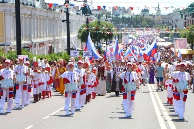    Парад национальностей 2025 в Омске. Фото: Администрация Омска/ Сергей Мельников