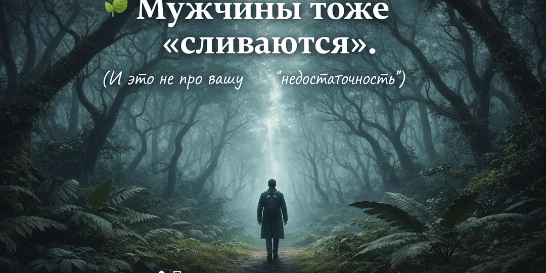 🌿 Мужчины тоже сливаются. И это не про вашу недостаточность
