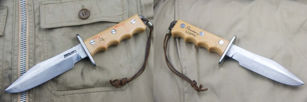 Лицевая и обратная стороны прототипа ножей Airman.