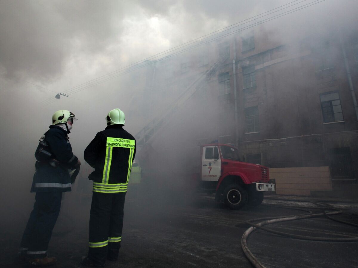    Пожар в жилом доме в Адмиралтейском районе Санкт-Петербурга | © РИА Новости / Игорь Руссак