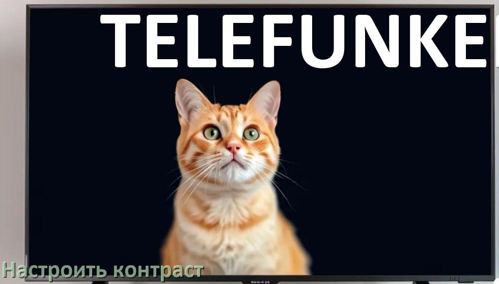 
Как на телевизоре TELEFUNKEN настроить контрастность экрана уменьшить и прибавить