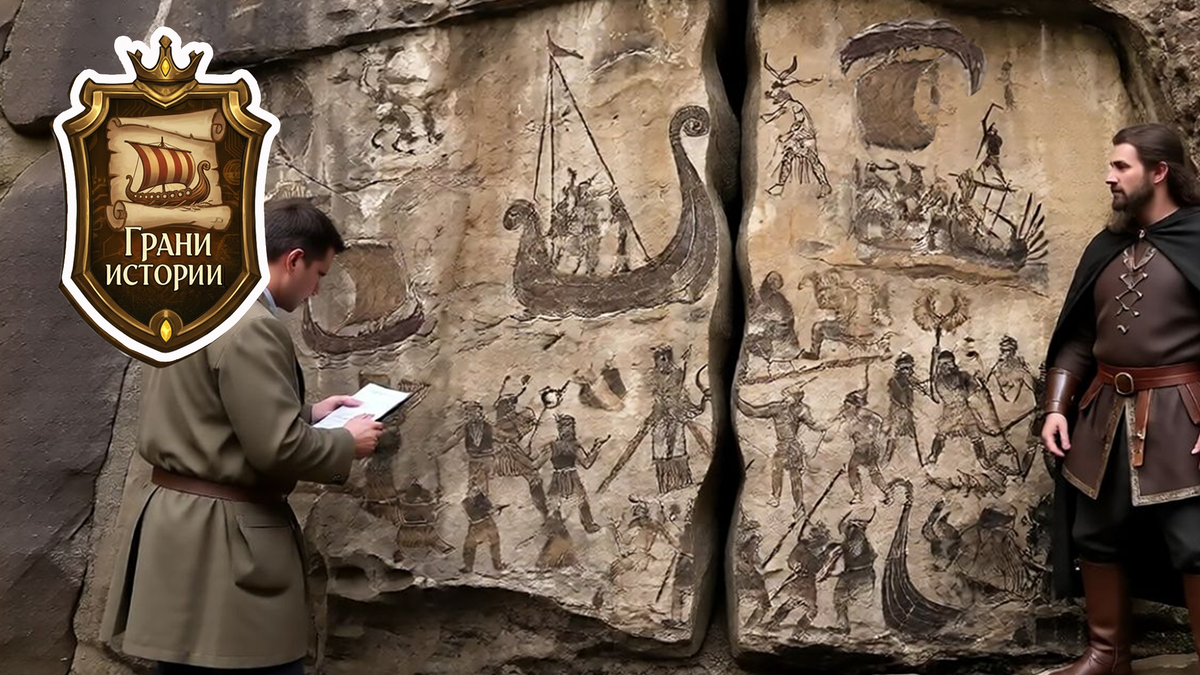 Целая флотилия, застывшая в камне. Некоторые корабли плывут правильно, днищем вниз. Есть и перевёрнутый, как символ ушедших..