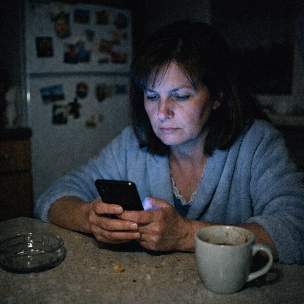 Спиритический сеанс в три часа ночи. Вызываем дух бывшего через онлайн-статус. Дух молчит, но стабильно заходит в сеть