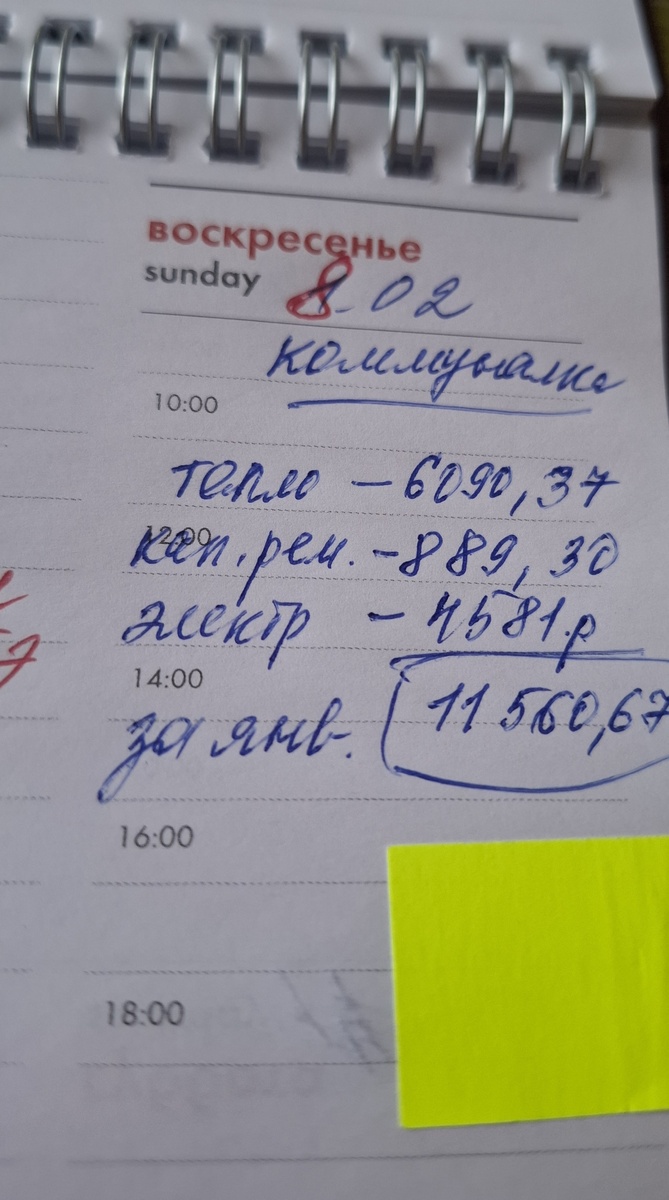 Такую сумму я заплатила сегодня.