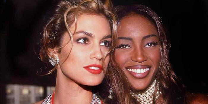 Синди Кроуфорд и Наоми Кэмпбелл.