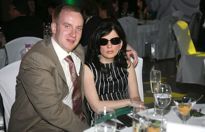 Диана с супругом.