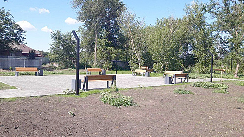    Общественное пространство в хуторе Истомино. / ФОТО из архива администрации поселения Администратор