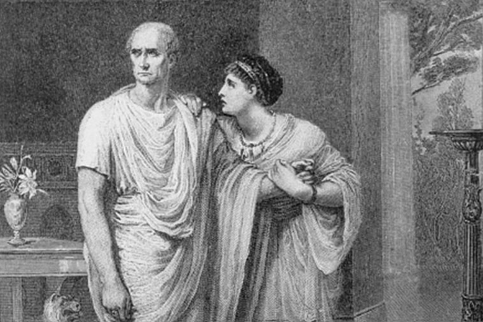 Цезарь и Помпея. Картинка из открытого источника в Яндексе