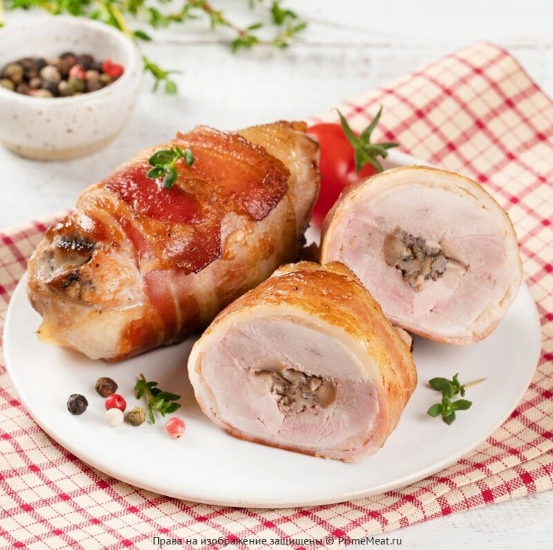 Рулетики из филе перепелки с трюфелем в беконе (полуфабрикат) - 900 ₽ за 0.44 кг